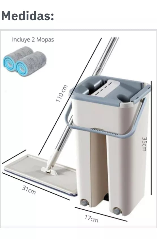 QuickClean - Mopa Limpiadora 360 + Balde