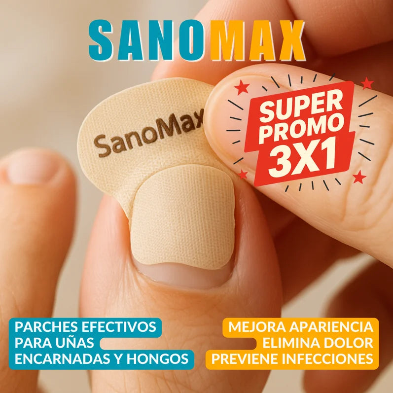 SanoMax - Parches Para Uñas Encarnadas o con Hongos 3x1