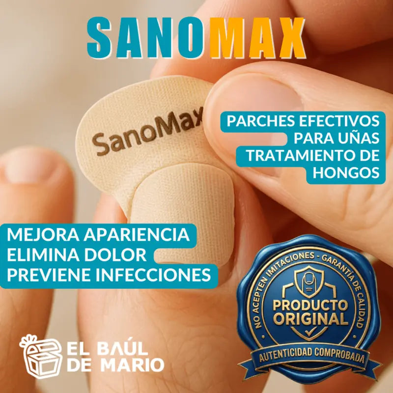 SanoMax - Parches Para Uñas con Hongos