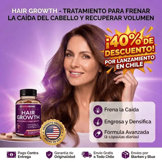 HAIR GROWTH - TRATAMIENTO PARA FRENAR LA CAIDA DEL CABELLO