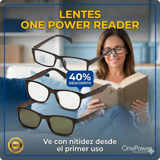 LENTES ONE POWER READER - MEJORA TU VISIÓN FÁCILMENTE 3X1